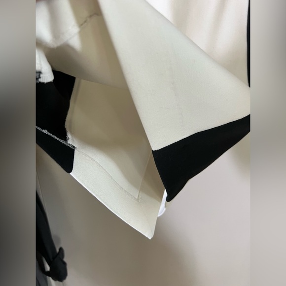 ZARA basic pencil skirt in color block ecru/black super flattering design - Picture 4 of 9